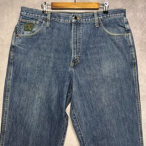 Cinch Mens Green Label Relaxed Fit Blue Jeans size 38x34 Western Cowboy‎ Denim